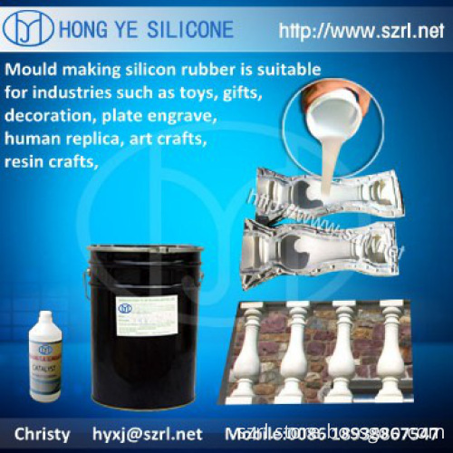 White silicone rubber for china baluster mold